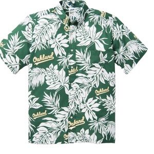 Oakland Athletics Aloha Hawaiian Shirt Size Medium